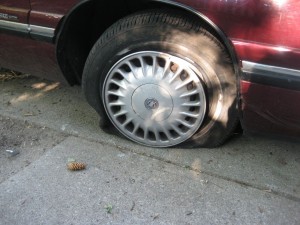 flat tire
