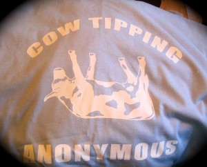 cow tipping shirt
